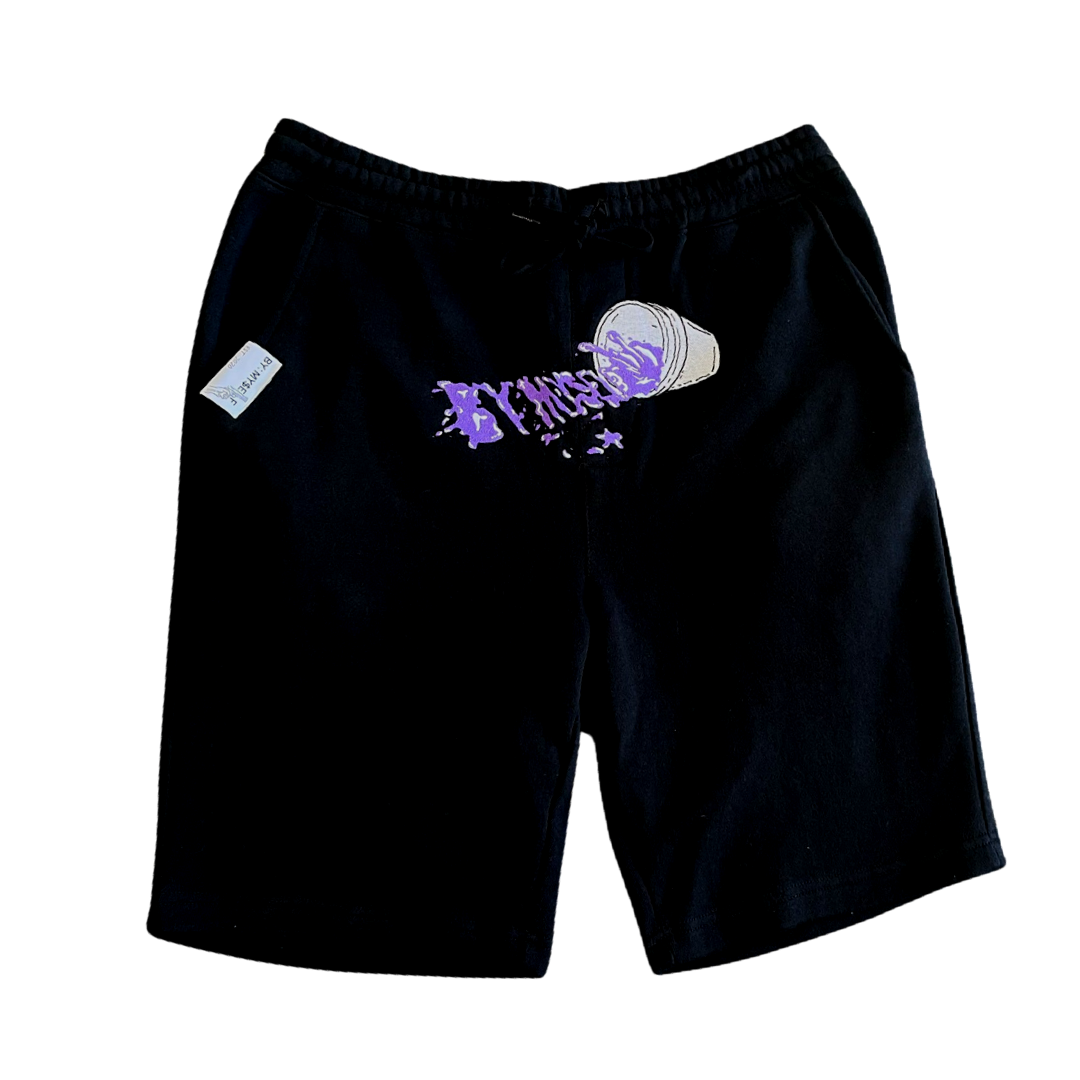 BY:MY$ELF LEAN CUP EMBROIDERY SWEAT SHORTS – BYMY