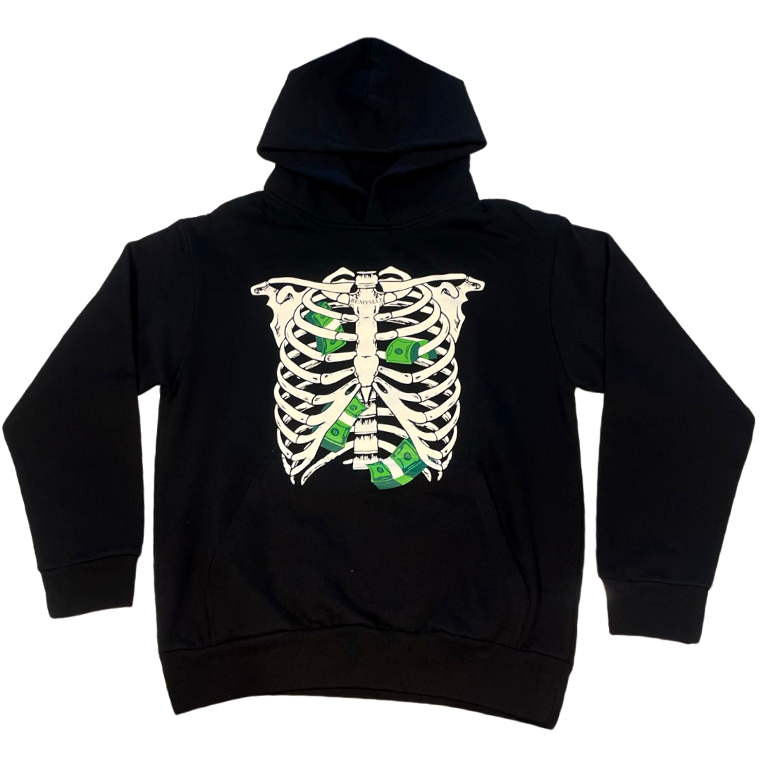 MONEY SKELETON HOODIE – BYMY$ELF