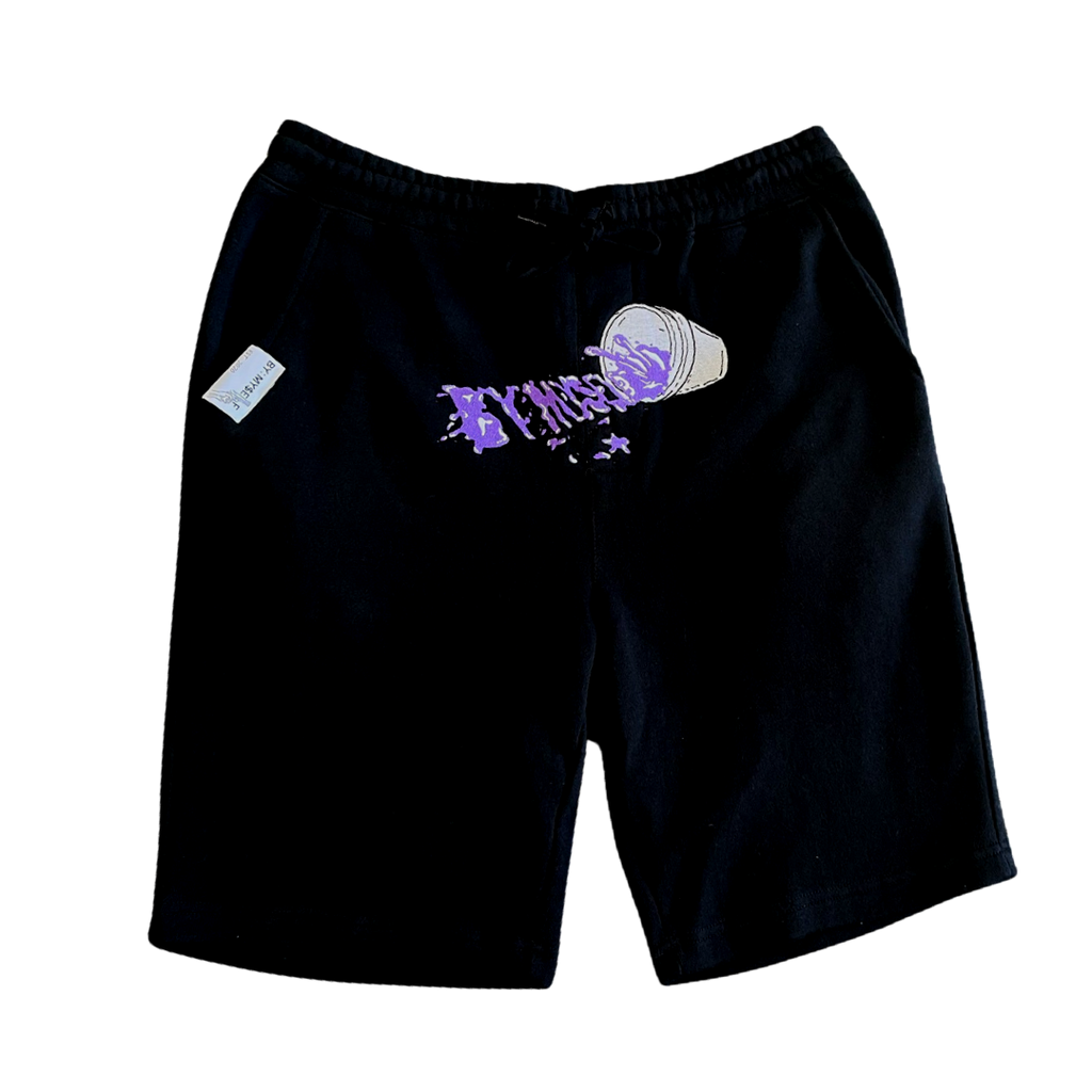 BY:MY$ELF LEAN CUP EMBROIDERY SWEAT SHORTS